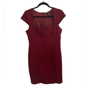 Lulus Burgundy Bodycon Dress Size L